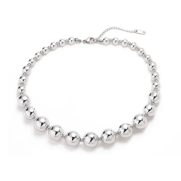 Zara Gold Charms Crystal Bar Circle Link Chain Necklace - Picture 10 of 14